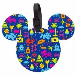 Buy ???? Disney Luggage Bag Tag - TAG - Character Icons - Blue ????