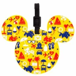 Best Pirce ⭐ Disney Luggage Bag Tag - TAG - Character Icons - Yellow ????