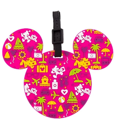 Promo ✔️ Disney Luggage Bag Tag - TAG - Character Icons - Pink ???? 3 Promo ✔️ Disney Luggage Bag Tag - TAG - Character Icons - Pink ????