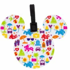 Promo ???? Disney Luggage Bag Tag - TAG - Character Icons - White ????