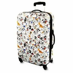 Best Pirce ???? Disney Rolling Luggage - Comic Strip - Mickey Mouse - White 26'' ????