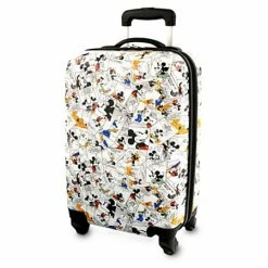 Best Pirce 🌟 Disney Rolling Luggage - Comic Strip - Mickey Mouse - White 20'' 🎁