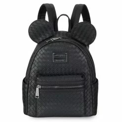 Deals ???? Disney Loungefly ???? Backpack - Mickey Mouse Woven - Black ????
