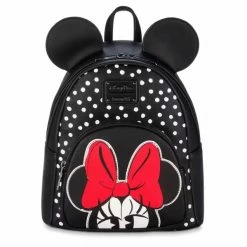 Discount ???? Disney Loungefly ???? Backpack - Minnie Mouse Polka Dot ????