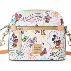 Outlet 👏 Disney Dooney & Bourke Bag - White Sketch - Crossbody 👍
