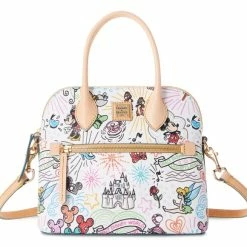 Wholesale ✨ Disney Dooney & Bourke Bag - White Sketch - Satchel ????