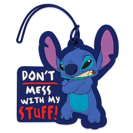 Brand new ???? Disney Luggage Bag Tag - Stitch - Don't Mess With My Stuff ???? 3 Brand new ???? Disney Luggage Bag Tag - Stitch - Don't Mess With My Stuff ????