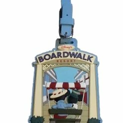 New ???? Disney Luggage Bag Tag - Boardwalk Resort - Mickey & Minnie Mouse ????