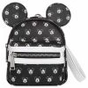 Hot Sale ⌛ Disney Loungefly ???? Backpack Wristlet - Mickey Mouse Faces ???? -Disney shop sc12890