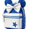 Best Pirce ???? Disney Loungefly ???? Backpack Wristlet - Minnie Mouse - Wishes Come True Blue ✔️ -Disney shop sc132408