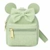 Deals 🔔 Disney Loungefly Wristlet Bag - Minnie Mouse Sequined - Mint 😉 -Disney shop sc14445