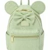 Deals ???? Disney Loungefly ???? Backpack - Minnie Mouse Sequined - Mint ???? -Disney shop sc14450