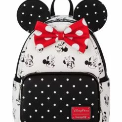 Best reviews of ???? Disney Loungefly ???? Backpack - Minnie Polka Dot - Black & White ✨