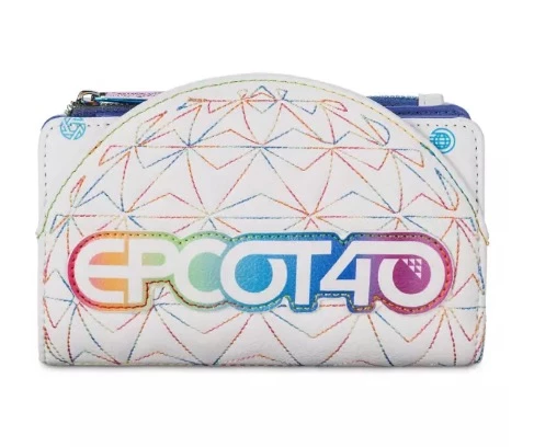 Hot Sale ???? Disney Loungefly Wallet - EPCOT 40th Anniversary ⌛ 3 Hot Sale ???? Disney Loungefly Wallet - EPCOT 40th Anniversary ⌛